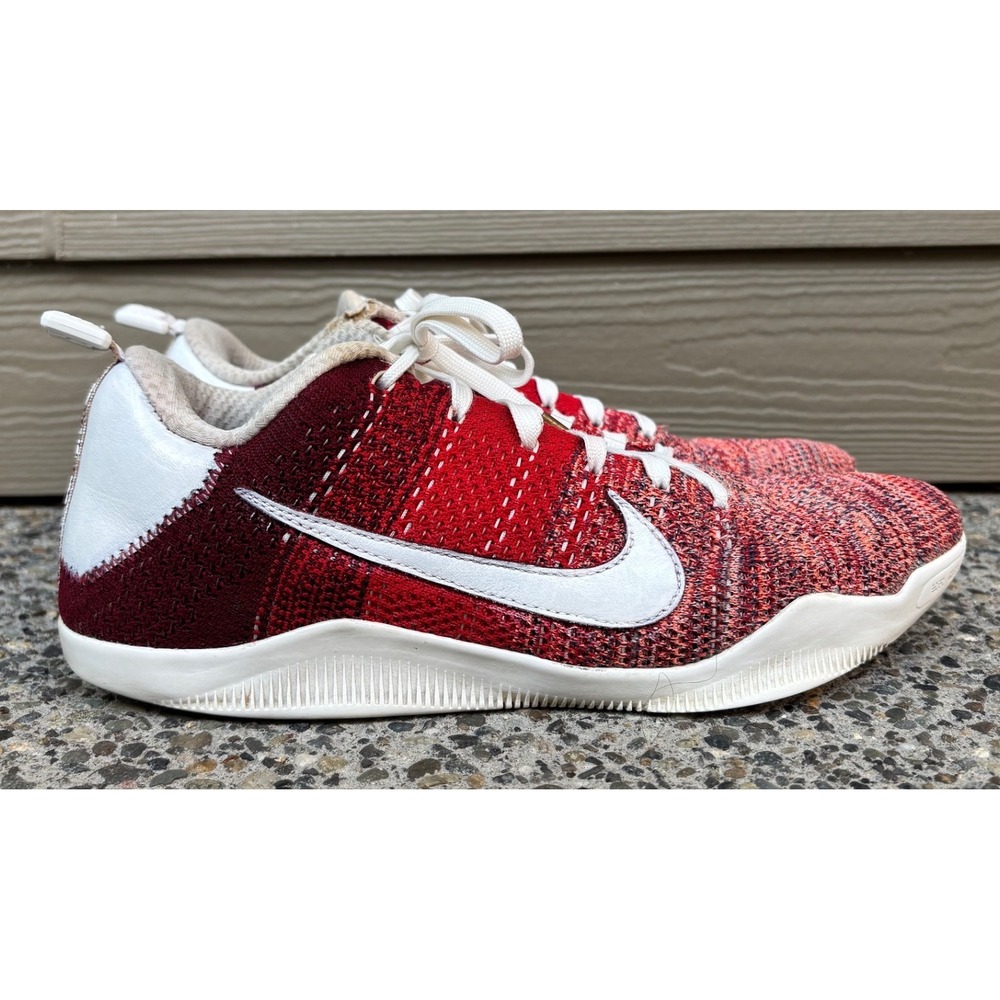 Nike Kobe 11 Elite Low 4KB University Red Flyknit 824463-606 Men's Size 9